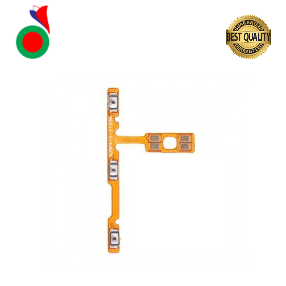 PowerOnOffVolumeUpDownButtonMutekeySwitchFlexCableRibbonPowerandVolumeNappeForOPPOA15POWERANDVolumeFlex On off Volume Nappe OPPO A15 - Image 1