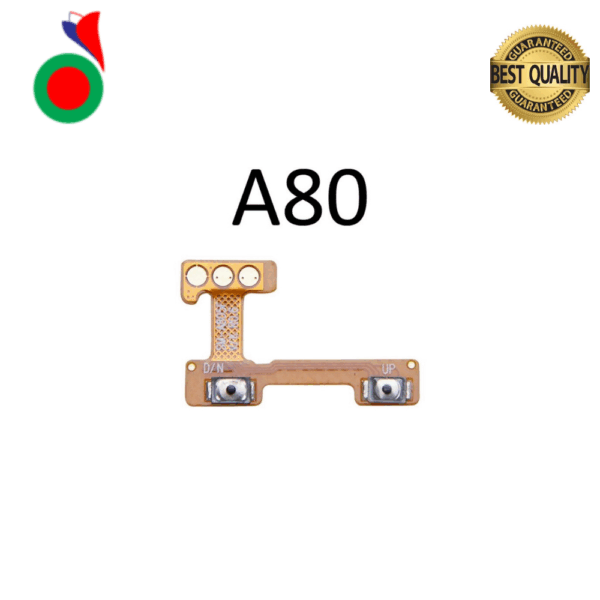 Power Volume Flex On Off key mute silent button For Samsung A80 A805F