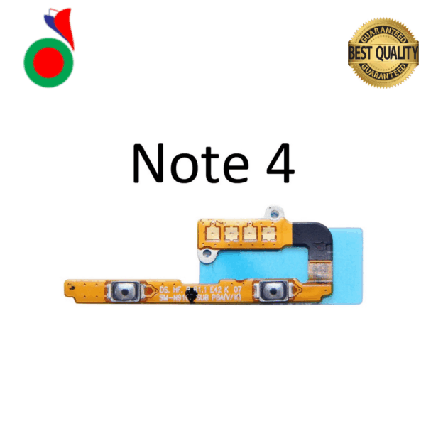 Power Volume Flex On Off key mute silent button For Samsung Galaxy Note 4 N910F
