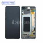 ECRAN SAMSUNG S10 PLUS G975F SERVICE PACK AVEC CHASSIS (VERT-GREEN)