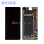 ECRAN LCD SAMSUNG S10 PLUS G975F SERVICE PACK AVEC CHASSIS  (Noir)