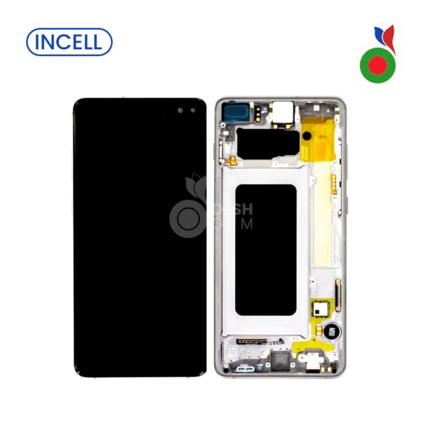 Ecran Complet LCD S10 Plus avec Chassis - INCELL | SAMSUNG BLANC