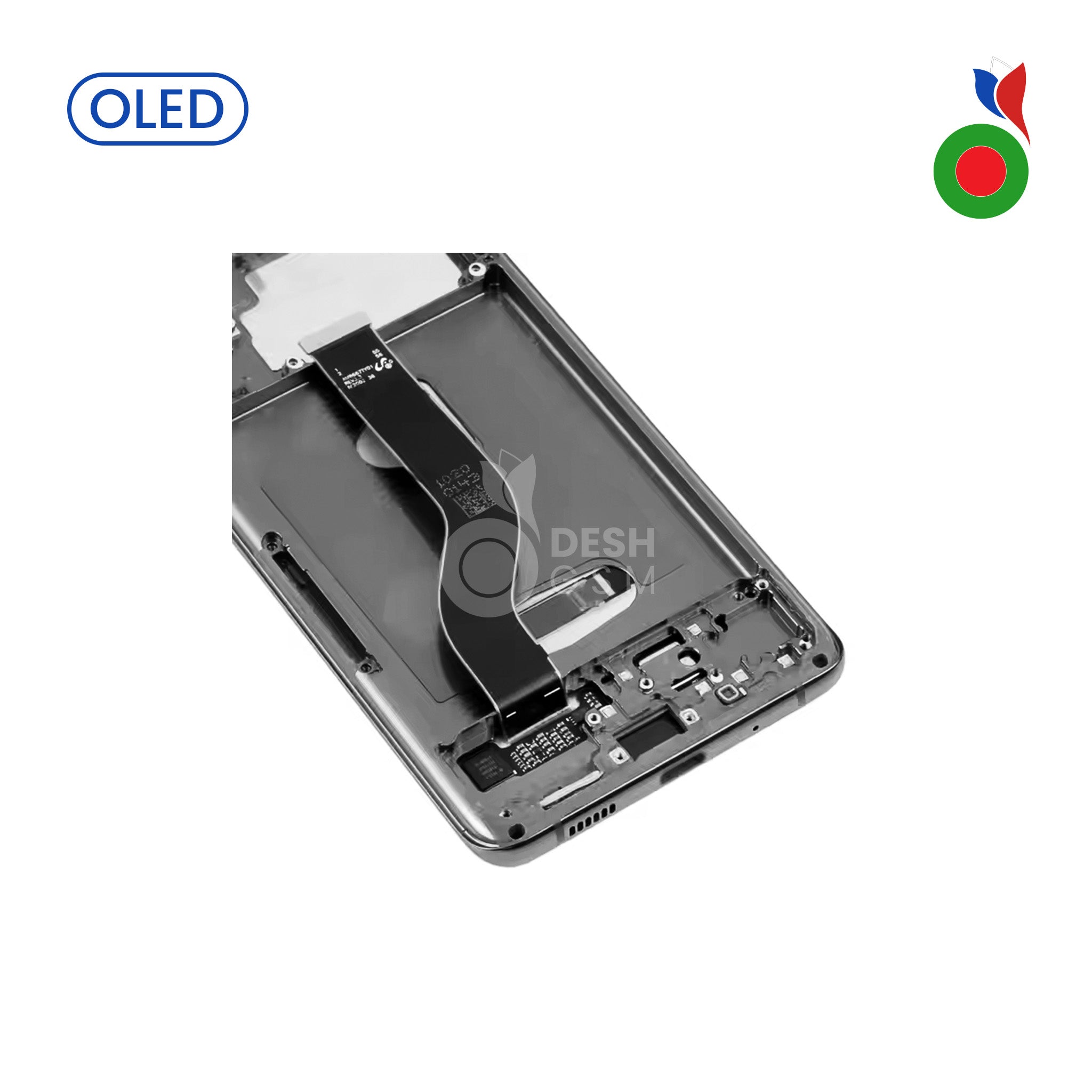 S20P_OLED_AC_BK ECRAN SAMSUNG S22 ULTRA S908U AVEC CHASSIS (SOFT OLED) NOIR - USA - Image 1