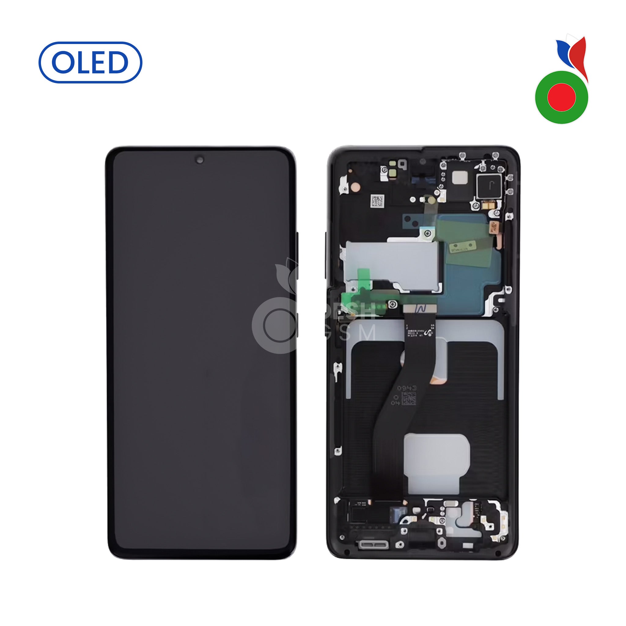 S21UBKOLED Ecran Complet LCD S21 Ultra 4G/5G avec Chassis | OLED NOIR | SAMSUNG - Image 1