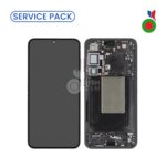 Ecran Complet LCD S24 Plus 5G S926B | avec Chassis  SERVICE PACK | SAMSUNG NOIR -(Assembled)