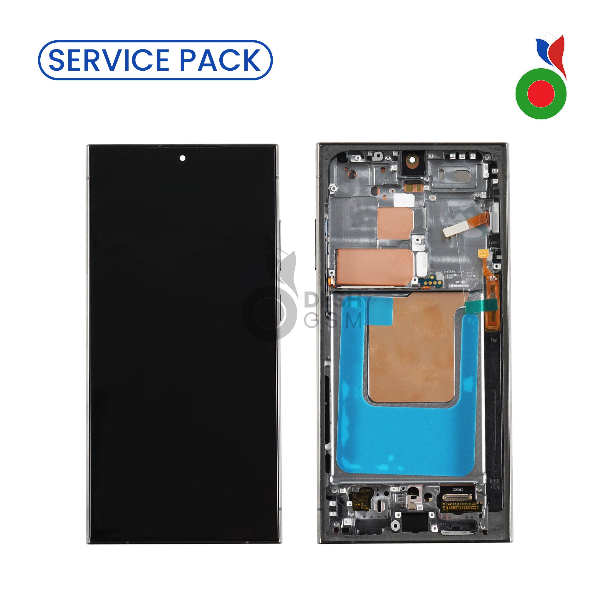 S24UBKSP Ecran Complet S24 Ultra 5G S928 AVEC CHASSIS | SERVICE PACK | TITANIUM NOIR/BLEU/VERT | SAMSUNG - Image 1