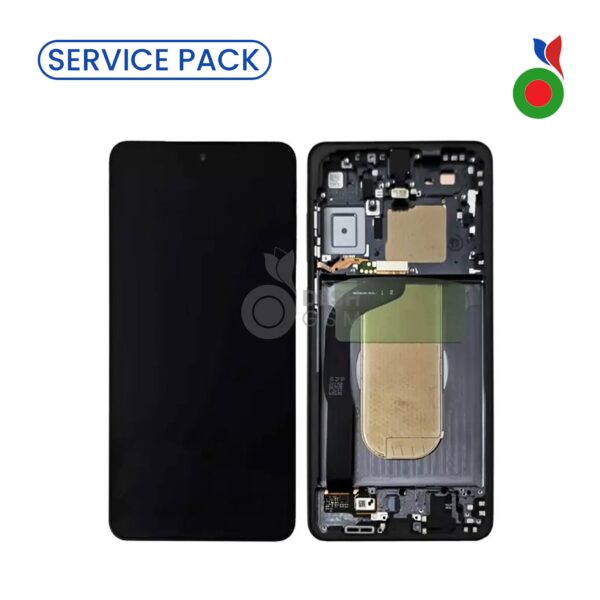 Ecran Complet LCD S25 Edge avec Chassis (NOIR TITANE) - SERVICE PACK | SAMSUNG