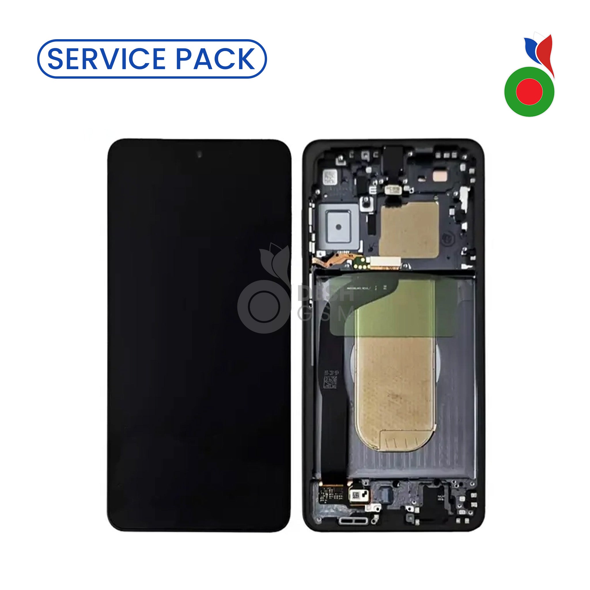 S25EdgeSPBKAC Ecran Complet LCD S25 Edge avec Chassis (NOIR TITANE) - SERVICE PACK | SAMSUNG - Image 1