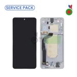 Ecran Complet LCD S25 Edge avec Chassis (ARGENT TITANE) - SERVICE PACK | SAMSUNG
