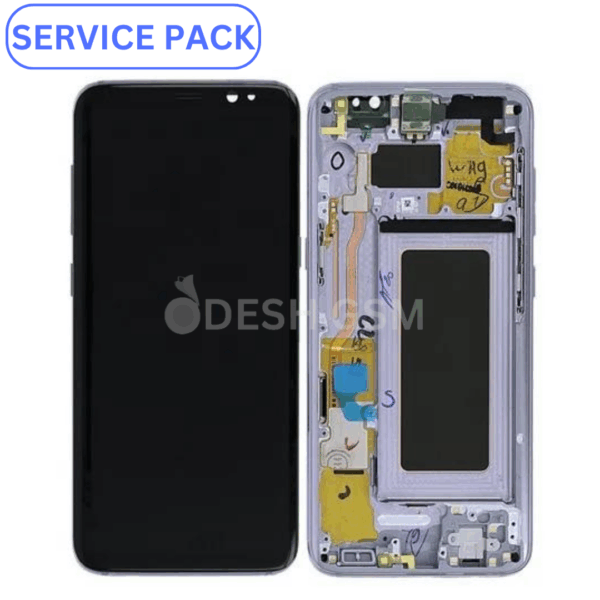ECRAN LCD SAMSUNG S8 G950F SERVICE PACK AVEC CHASSIS *ORCHIDE*