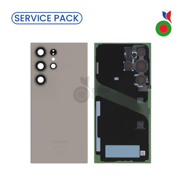 Vitre Arrière S24 Ultra 5G (S928) | GRIS - SERVICE PACK | SAMSUNG