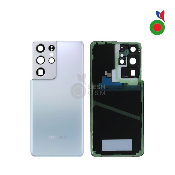 Vitre Arrière S21 Ultra 5G (S998B) | ARGENT - DÉMONTÉ | SAMSUNG