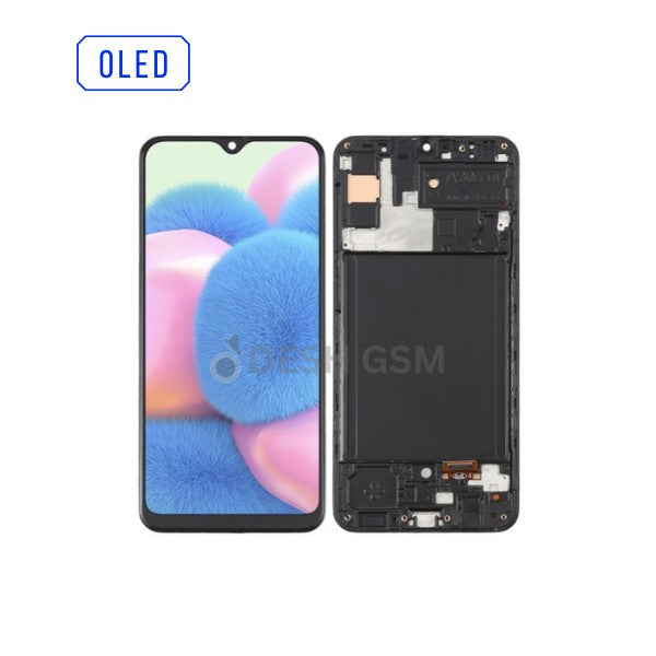 ECRAN COMPLET SAMSUNG A30s A307F AVEC CHASSIS (OLED)