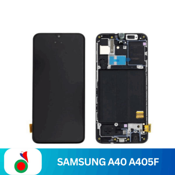 ECRAN COMPLET SAMSUNG A40 A405F AVEC CHASSIS (INCELL)