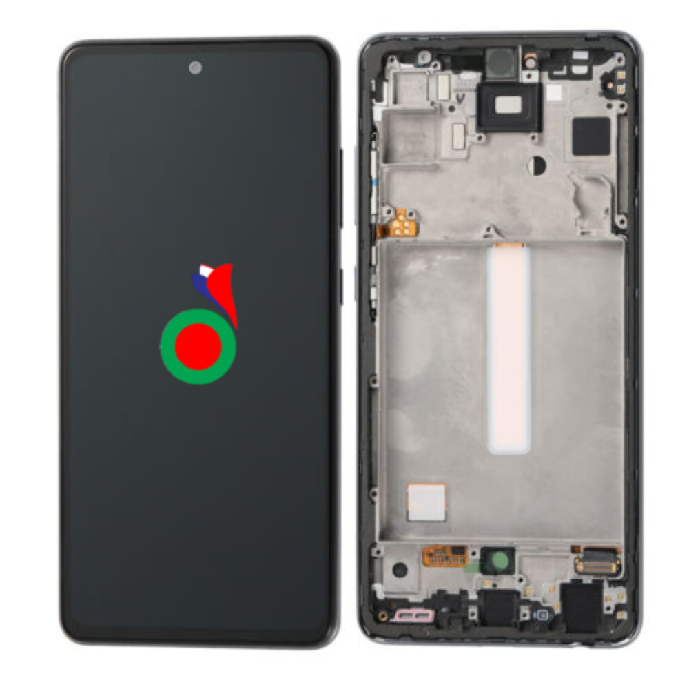 SAMSUNGA52SA528FA528WITHFRAMELCDBLACKINCELL_5e6bbb1d-b457-42e0-82ae-c8d3041b5273 ECRAN LCD SAMSUNG A52S A528F A525 4G | A526 5G AVEC CHASSIS BLANC - OLED - Image 1