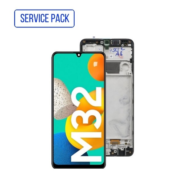 ECRAN SAMSUNG M325F M32 4G M32 2021 LCD Service Pack AVEC CHASSIS