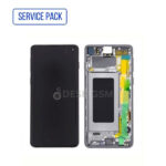 ECRAN LCD SAMSUNG S10 4G G973F SERVICE PACK AVEC CHASSIS *BLEU*