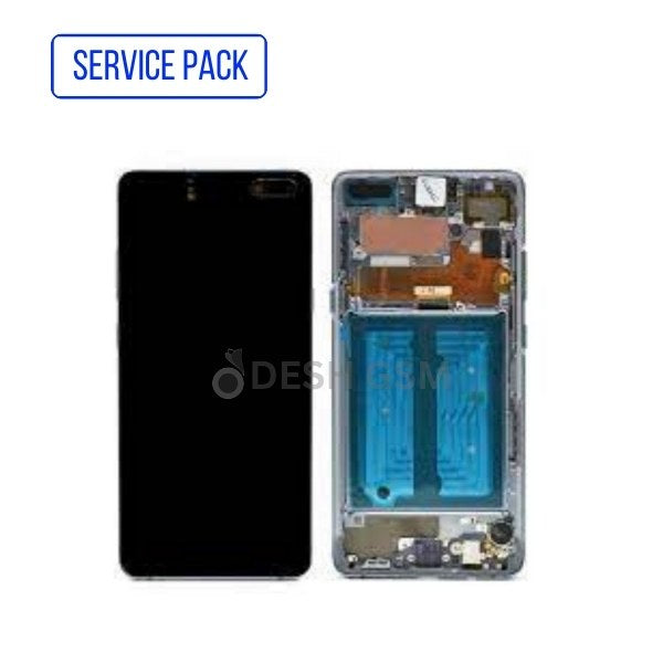 SAMSUNG S10 5G G977F ECRAN SERVICE PACK (Noir)AVEC CHASSIS GH82-20442B