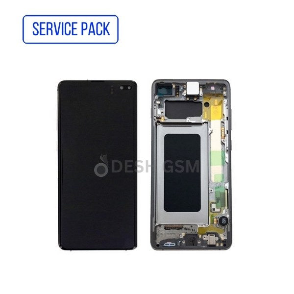 Samsung S10E G970F ECRAN SERVICE PACK (Blanc) AVEC CHASSIS GH82-18852B