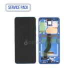 ECRAN SAMSUNG S20 PLUS G985F G986B Service Pack AVEC CHASSIS BLUE