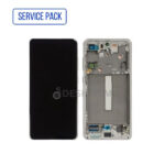 ECRAN SAMSUNG S21 FE 2021 G990F SERVICE PACK AVEC CHASSIS | BLANC