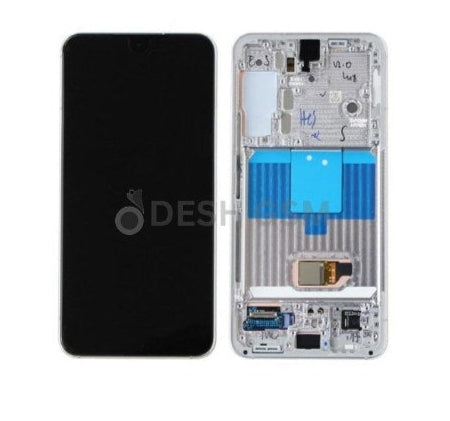 ECRAN SAMSUNG S22 ULTRA S908F AVEC CHASSIS (SOFT OLED) - BLANC