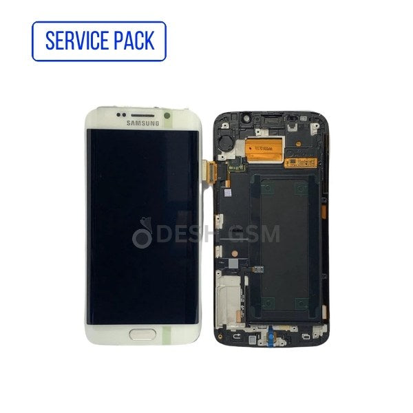 ECRAN SAMSUNG S6 EDGE G925F | SERVICE PACK | BLANC