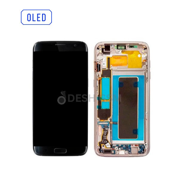 ECRAN SAMSUNG S7 EDGE G935F | OLED  AVEC CHASSIES | OR - GOLD