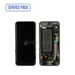 ECRAN LCD SAMSUNG S8 G950F SERVICE PACK AVEC CHASSIS *NOIR*