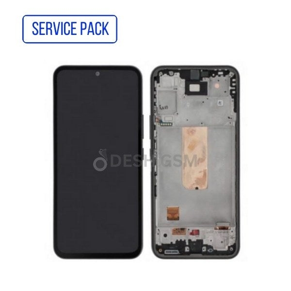 ECRAN SAMSUNG SM A546 (A54 5G 2023) avec chassis SERVICE PACK (NOIR)