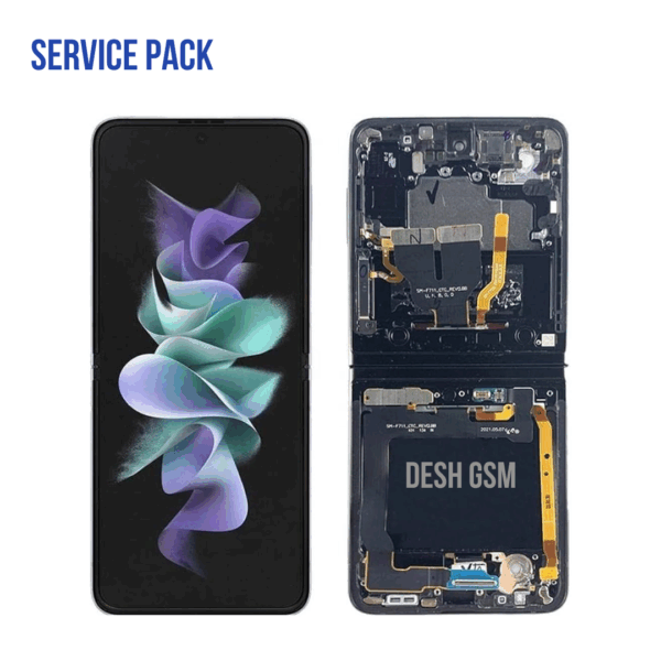 ECRAN COMPLET INTERIEUR Galaxy Z Flip 6 (F741B) | SERVICE PACK | NOIR | SAMSUNG