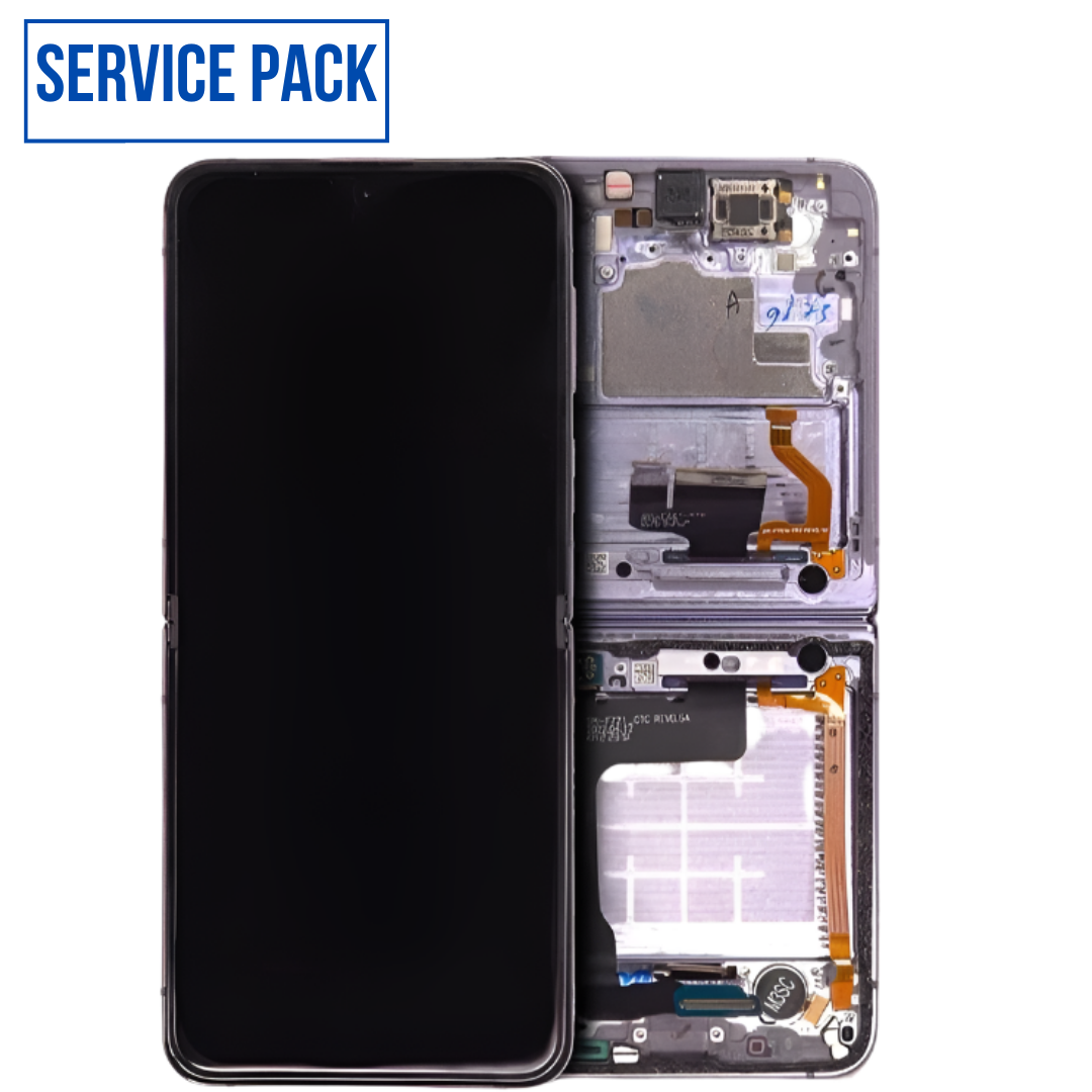 SERVICE_9 ECRAN COMPLET INTERIEUR GALAXY Z FLIP 4 5G F721B/N F721 | SERVICE PACK | LAVANDE/VIOLET | SAMSUNG - Image 1