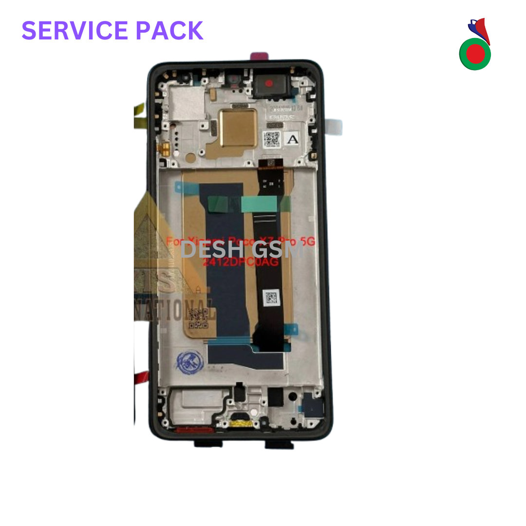 SERVICE_9_929585b8-b886-4c9e-84d0-35054328c0df Ecran Complet LCD Poco X7 Pro 5G avec Chassis - SERVICE PACK | XIAOMI - Image 1