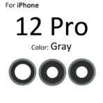 Lentille Caméra Arrière Avec Contour iPhone 12 Pro - BLACK