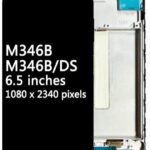 Ecran Complet LCD M34 5G (M346B) avec Chassis - SERVICE PACK | SAMSUNG