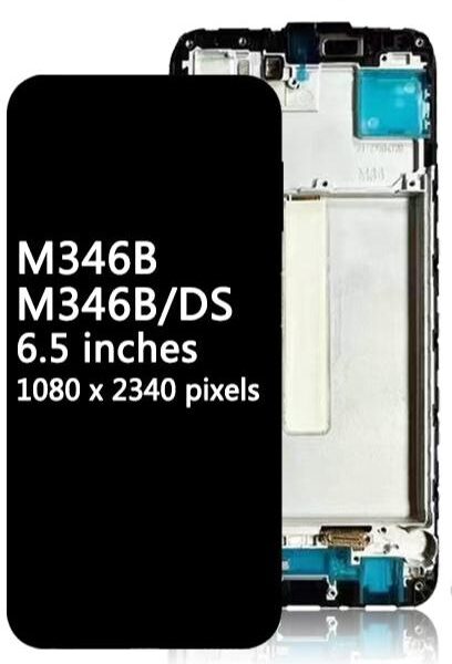 Ecran Complet LCD M34 5G (M346B) avec Chassis - SERVICE PACK | SAMSUNG