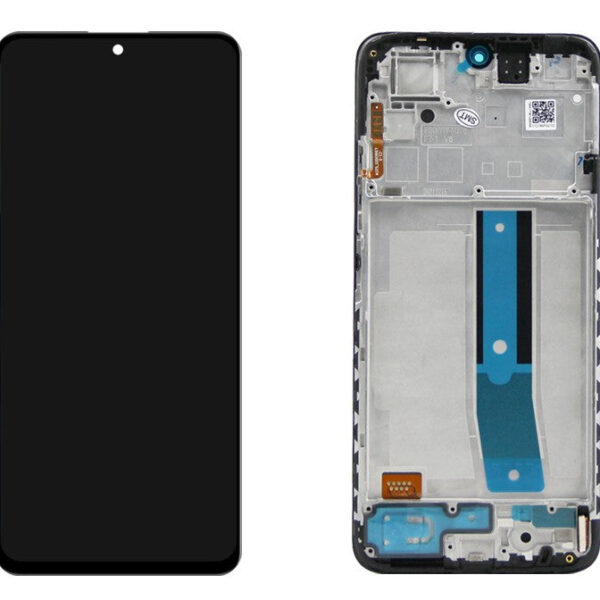ECRAN XIAOMI REDMI NOTE 11 4G AVEC CHASSIS NOIR (INCELL)