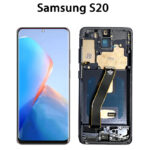ECRAN LCD SAMSUNG S20 G980 G981B AVEC CHASSIS (OLED) BLUE