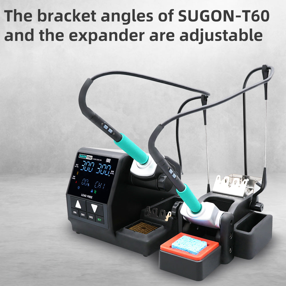 cDR6SUGON-Station-de-soudage-T60-station-de-exp-dide-soudage-double-compatible-avec-115-210-245 Soldering Station avec 3 Tip (T60) | SUGON - Image 1