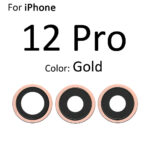 Lentille Caméra Arrière Avec Contour iPhone 12 Pro - BLACK - Image 2