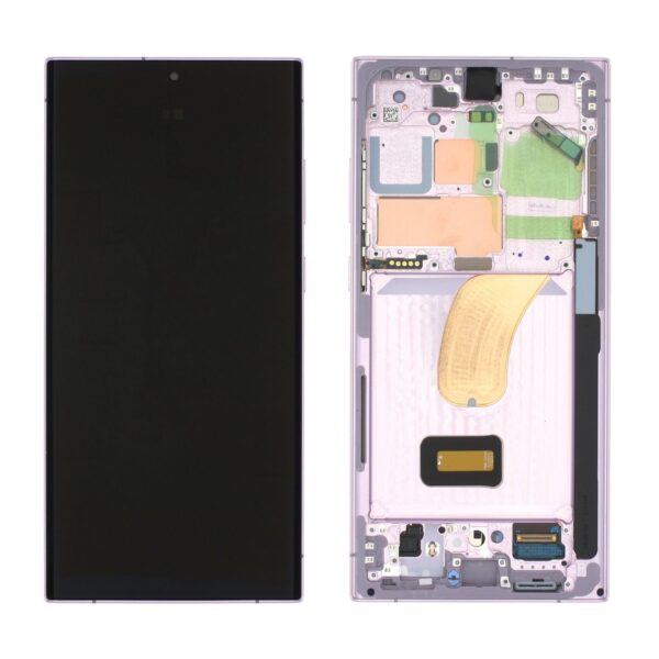 ECRAN SAMSUNG S23 Ultra 5G 2023 S918B SERVICE PACK AVEC CHASSIS | LAVANDE/VIOLET