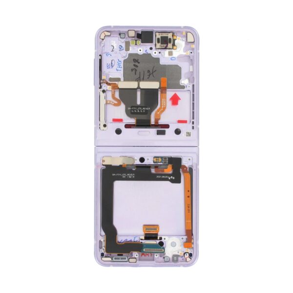 ECRAN COMPLET INTERIEUR Z FLIP 3 F711B | SERVICE PACK | VIOLET | SAMSUNG