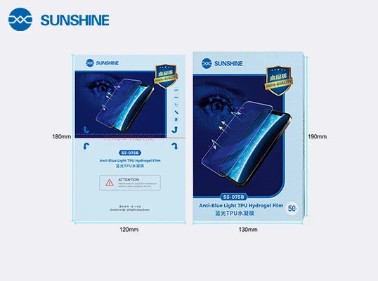 Flexible TPU Hydrogel anti-blue light Film SS-075B (180*120mm) Sunshine