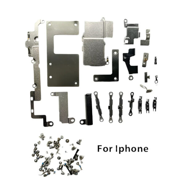 Jeu de vis interne et Plaquede Protection métal complet iPhone X A 13 PRO MAX (Pour 1 Model)