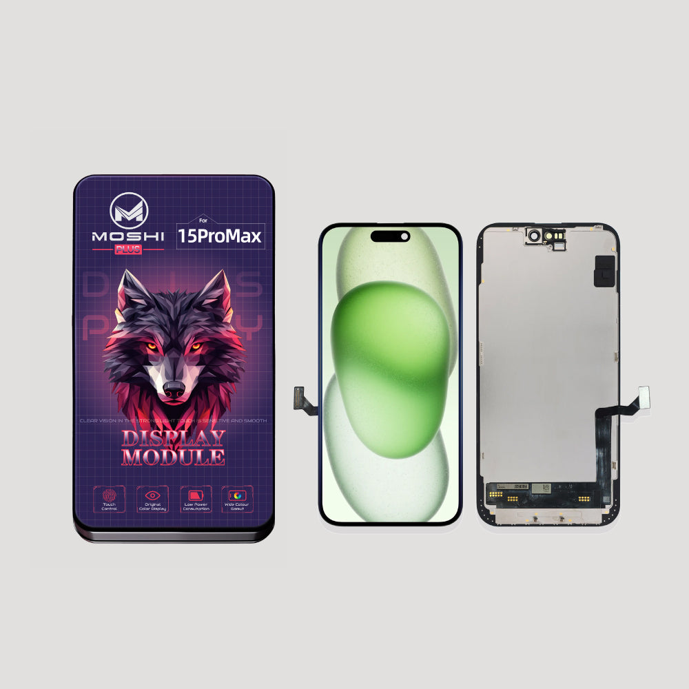 15PM ECRAN IPHONE 15 PRO MAX | FHD INCELL | MOSHI PLUS ( JK NEW FHD ) - Image 1