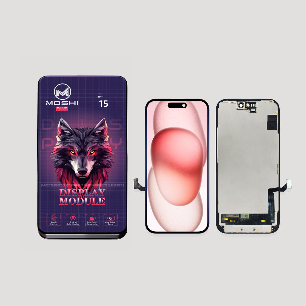 15_684ab887-9058-42ff-9fc3-712d83767e95 ECRAN IPHONE 15 | FHD INCELL | MOSHI PLUS ( JK NEW FHD ) - Image 1
