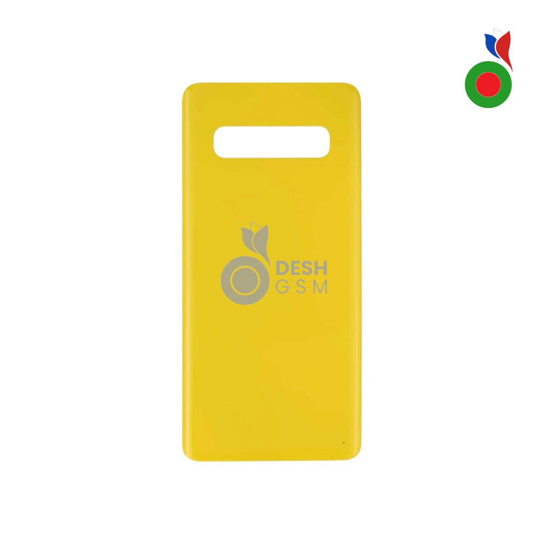 5_23786983-ee4d-4258-a8e2-0910b07d226d Vitre Arrière S10 4G/5G (G973F, G977F) - OR/JAUNE | SAMSUNG - Image 1