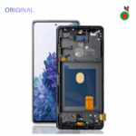 ECRAN SAMSUNG S20FE 4G/5G G780F G781F AVEC CHASSIS NOIR (RELIFE)