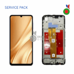 Ecran Samsung Galaxy A07 4G (A075F) | AVEC CHASSIS -SERVICE PACK - Noir