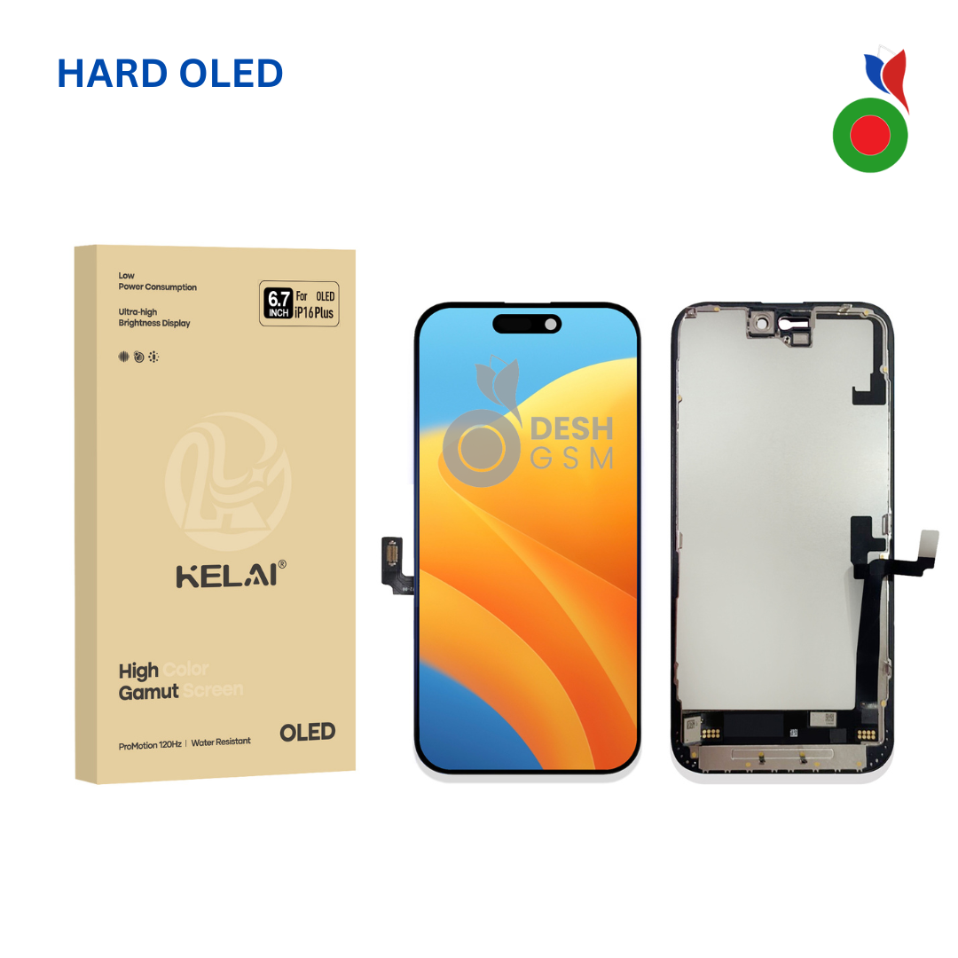 DESHGSM-2025-12-25T172627.863 Ecran iPhone 16 Plus (Hard OLED) KELAI - Image 1